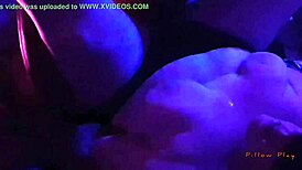 Couple engages in pillow play fuckfest with lots of teasing and fingering