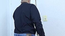 A gathering of hairy masculine men turns into a wild bareback orgy.