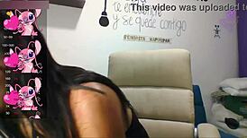 Ts Angelique Monroe Bent Over Doggystyle Webcam Show With Dildo And Cumshot