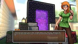 giving our girl a golden bikini in parody game