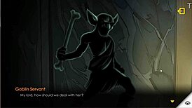 Hentai Game: Goblin King Captures Bitch for Intense Pussy Massage