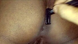 My indian wife gets her pubic hair cut by me in our amateur couple video