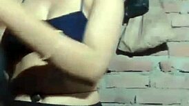 Hot latina shows perfect body solo.