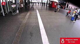 Oh wow, tattooed Harleen van Hynten getting dicked down hard by that pickup artist!