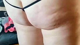 Blonde teen bends over for deepthroat and doggystyle creampie