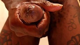 hallelujah johnson masturbates with lubricant