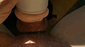 Solo fleshlight session with cum and milk 😏