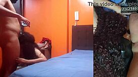 Me follo a la mama de mi amigo apenas la vi sola tuvimos sexo rapidin ella me tiene ganas le gustan los jovenes follamos hasta en el ba�o y se tomo la corrida 😏