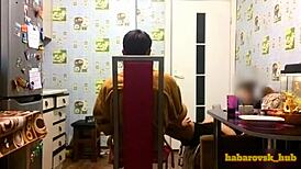 Wife, your husband left, now fuck me hard in stockings!