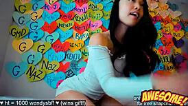 wonder if this asian chick on webcam has fake tits or real ones?