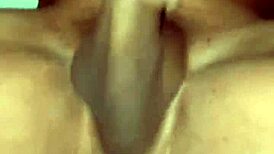 Insane inversion with husband using double dildo for wild play!