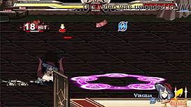 Jessica battles Warugiria in paid hentai sex scene with cumshot