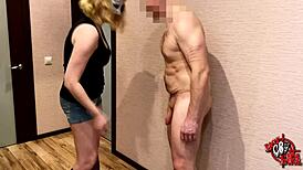 mistress tests slave's endurance with harsh ball kicking and squeezing tactics