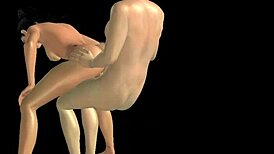 The Indian bhabhi raids the Japanese man's dick in this animated hentai porn video.