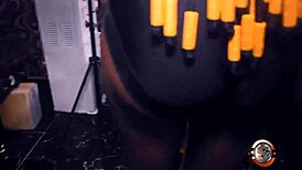 African Teen with Firm Boobs Takes a Hard Quickie in Tight Pussy.