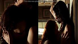 julia voth in a seductive lesbian encounter with kissing and more