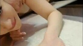 russian milf babysitter volunteered to help with cock in stockings roleplay