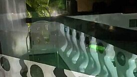 Last night was wild, Afro Colombian with huge tits playing with a dildo under my control