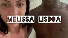 Big cock black swinger gives me a facial in the bathroom