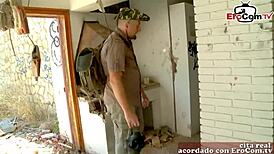 Petite latina teen explores outdoor first time