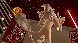 Unwrapping my christmas package with that cute ewe in 3d porn, sucking monster cock! 🎄🍆