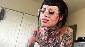 Goth Step Sister Practices Sex With Blowjob And Riding Cc Doll And Scott Stark