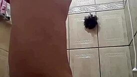 Busty Michelle Thorne In Heels Masturbates At Gloryhole, Seeking Facial Cumshot