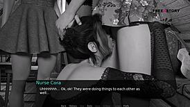 Young Babe Polina Max Blowjob on Milking Table