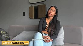 Tiny Colombian 18-Year-Old Auditions in Fake Lingerie