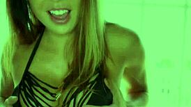 Mia Lelani, the sexy Asian hardbody, STICKS a toy into her tight pussy