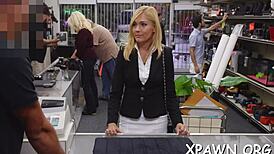 Young woman gives a blowjob in a natural environment.