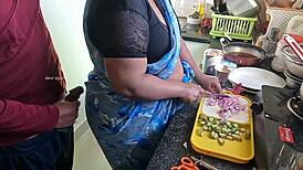 Tamil maid Kanika caught me flashing and jerking off today.