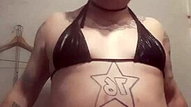 This Sexy Sissy Is Alone, Playing With Herself In A Casual Way