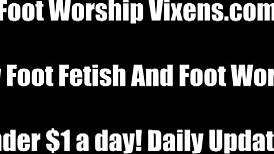 Lesbian Foot Fetish Fun with Femdom BDSM!