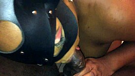 Step sister, are you eating syrup off my cock with deepthroat?