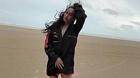 I unwind with sexy shemale masturbation, stroking my big cock slowly.