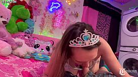 Stepsister Mia Kay Teases with Her Cute Skills