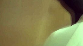 I fuck a girl with beautiful tits bent over in doggystyle and cum on her face.