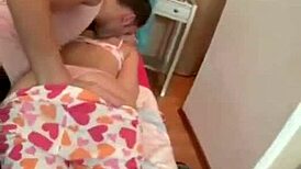 Girlfriend wets pussy for boyfriend's fat cock in outdoor sex