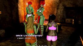 A cute mistress orc appears in breeding island episode 23