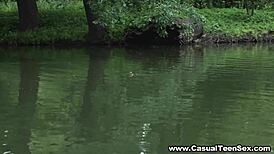 Lindsey Vood tries first casual anal sex bent over, she says.