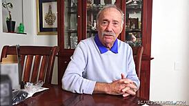 Latina Teen Screws Old Man Frankie in Wild Action