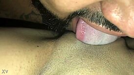 pleasing my girlfriend orally so she lets me out tonight