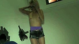 yo, petite riley star working black cock at gloryhole