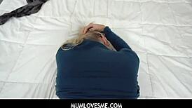 I can't believe Ashley Fires is giving her ass to stepson for doggystyle at MumLovesMe!
