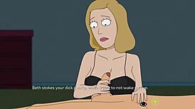 Rick and Morty parody with Beth's AI-generated wild antics