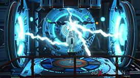 Sexy cuffed blonde pounded by shemale cyborg!