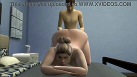 Hermanastra gorda tetona chupa polla de hermanastro con locura