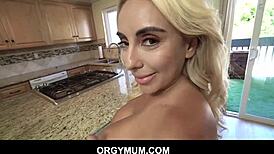 Horny stepmom kylie kingston begs son to eat her