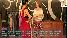 Wife and Stepmother in Intense Erotic Game